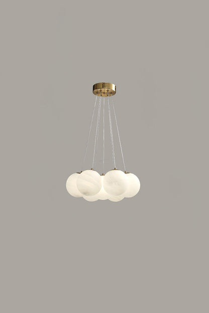 Bubble Glass Cluster Chandelier - view 11 | everlamps