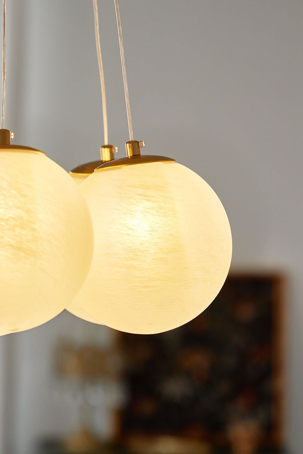 Bubble Glass Cluster Chandelier - view 7 | everlamps