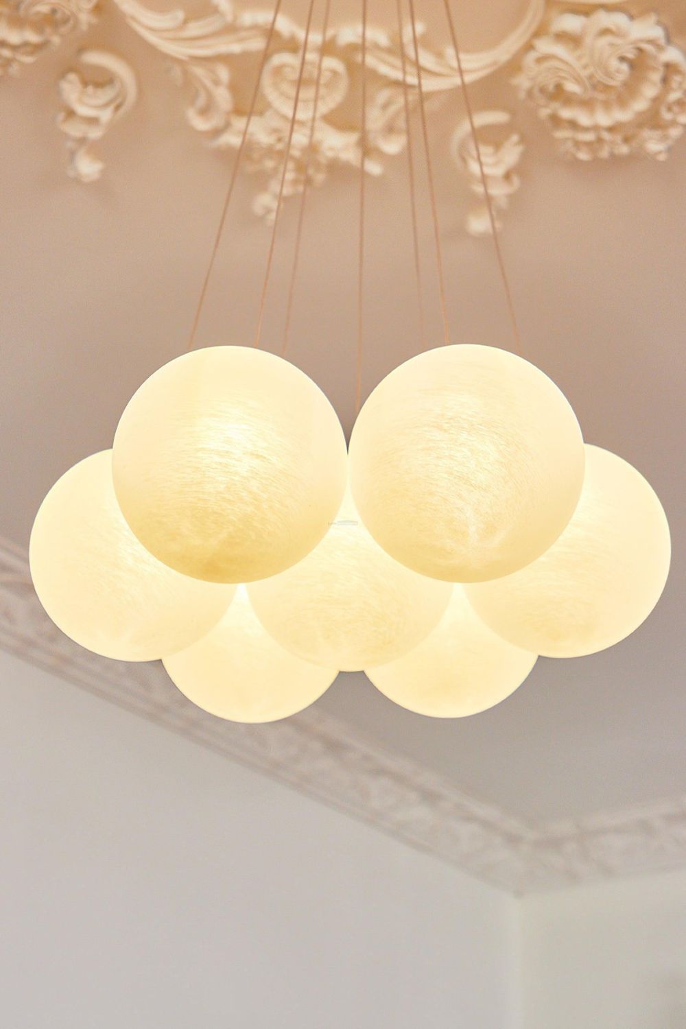 Bubble Glass Cluster Chandelier - view 8 | everlamps