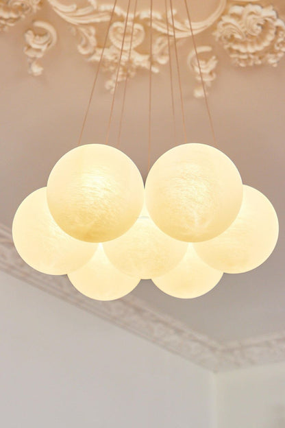 Bubble Glass Cluster Chandelier - view 8 | everlamps