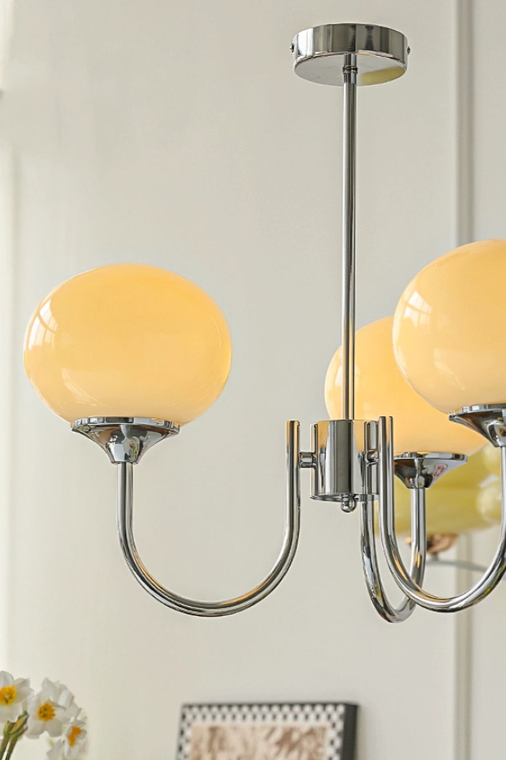 Bubble Glass Marshmallow Chandelier - view 4 | everlamps