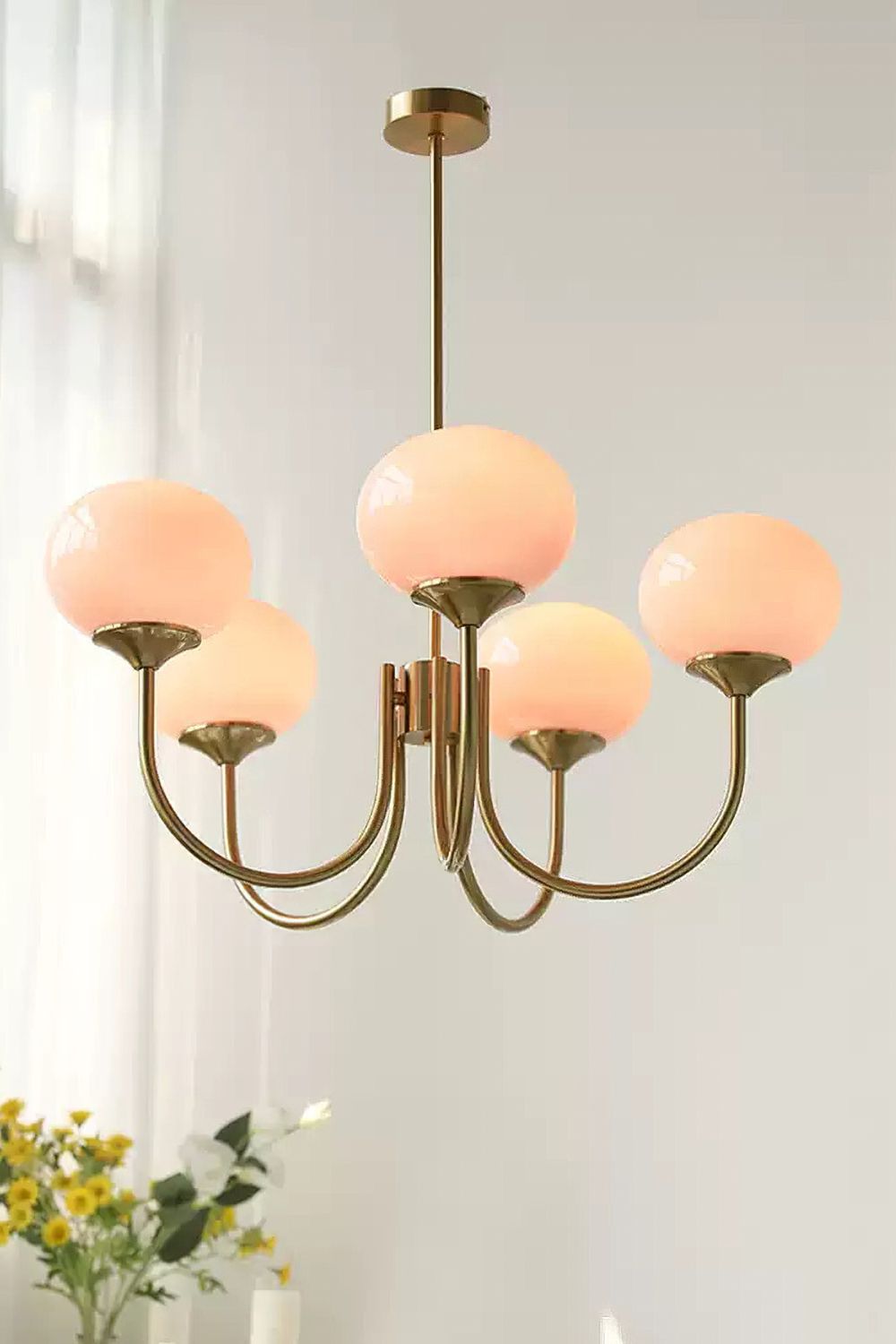 Bubble Glass Marshmallow Chandelier - view 20 | everlamps