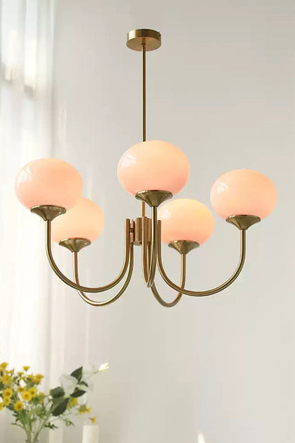 Bubble Glass Marshmallow Chandelier - view 20 | everlamps