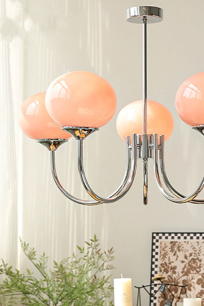 Bubble Glass Marshmallow Chandelier - view 21 | everlamps