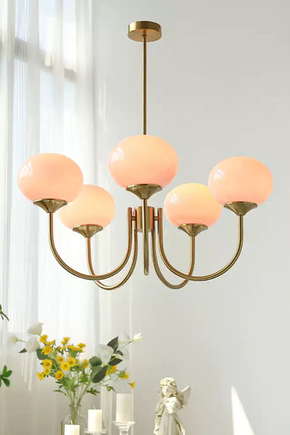 Bubble Glass Marshmallow Chandelier - view 22 | everlamps