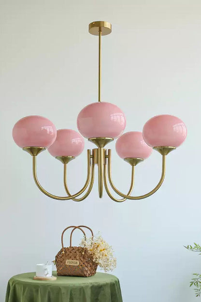 Bubble Glass Marshmallow Chandelier - view 23 | everlamps