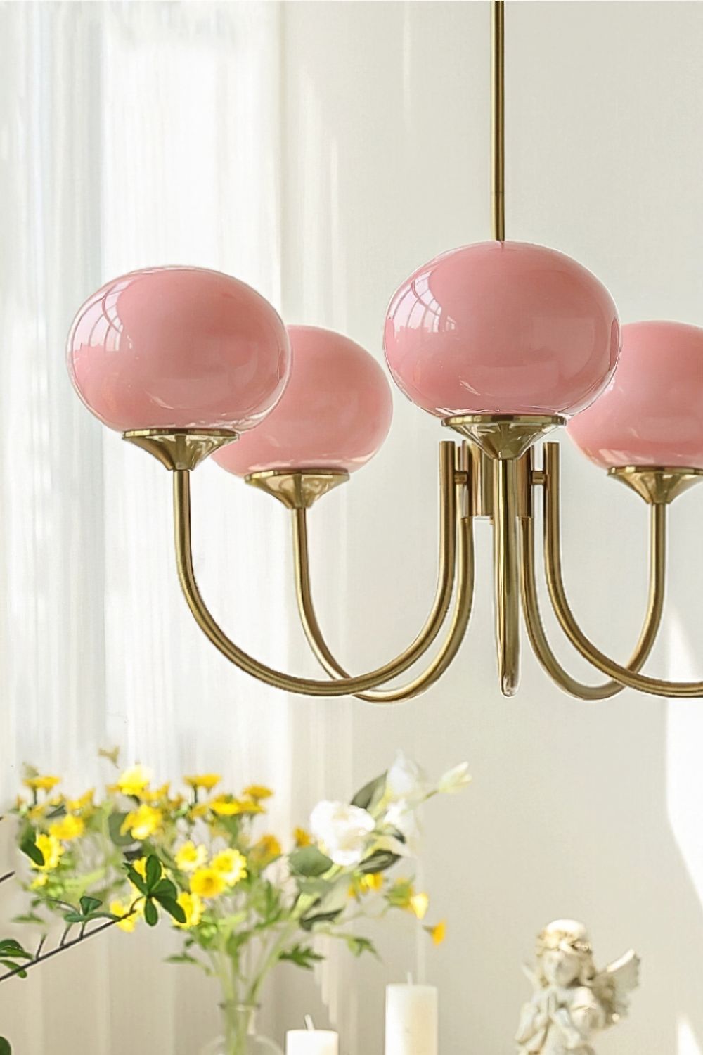 Bubble Glass Marshmallow Chandelier - view 26 | everlamps