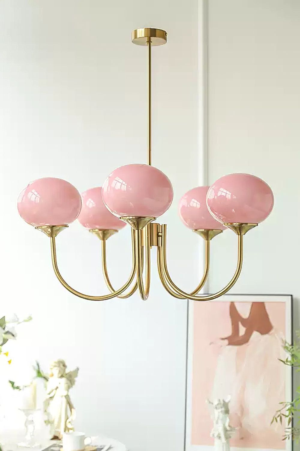 Bubble Glass Marshmallow Chandelier - view 27 | everlamps