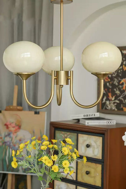 Bubble Glass Marshmallow Chandelier - view 28 | everlamps