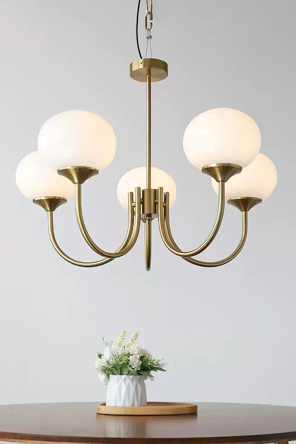 Bubble Glass Marshmallow Chandelier - view 33 | everlamps