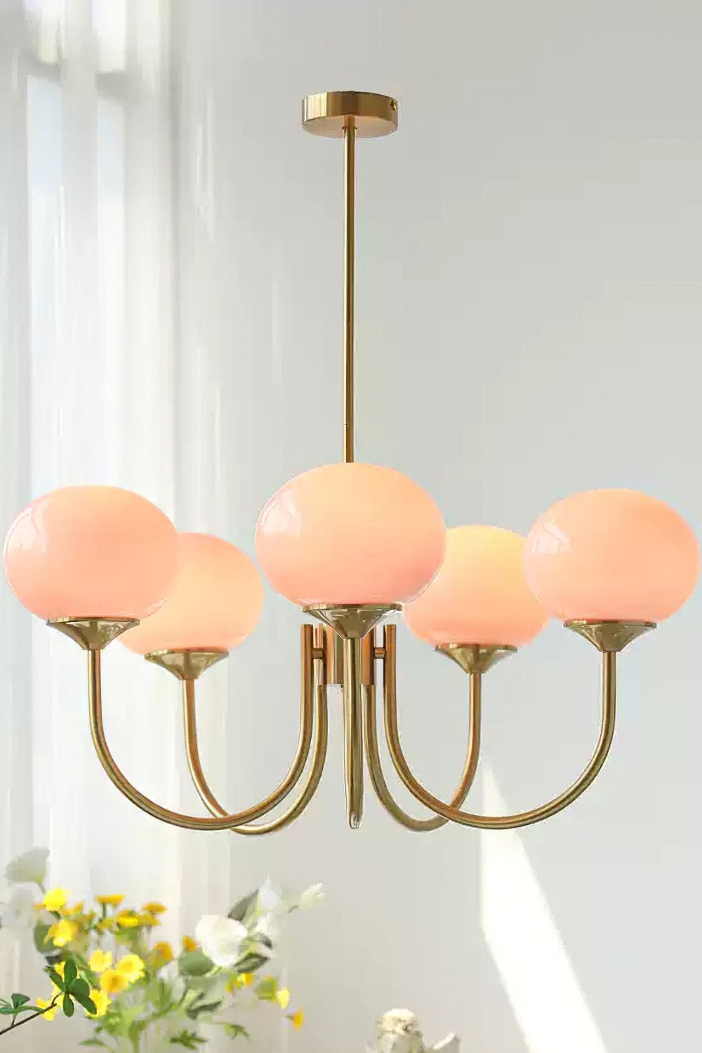 Bubble Glass Marshmallow Chandelier - view 36 | everlamps