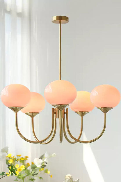 Bubble Glass Marshmallow Chandelier - view 36 | everlamps