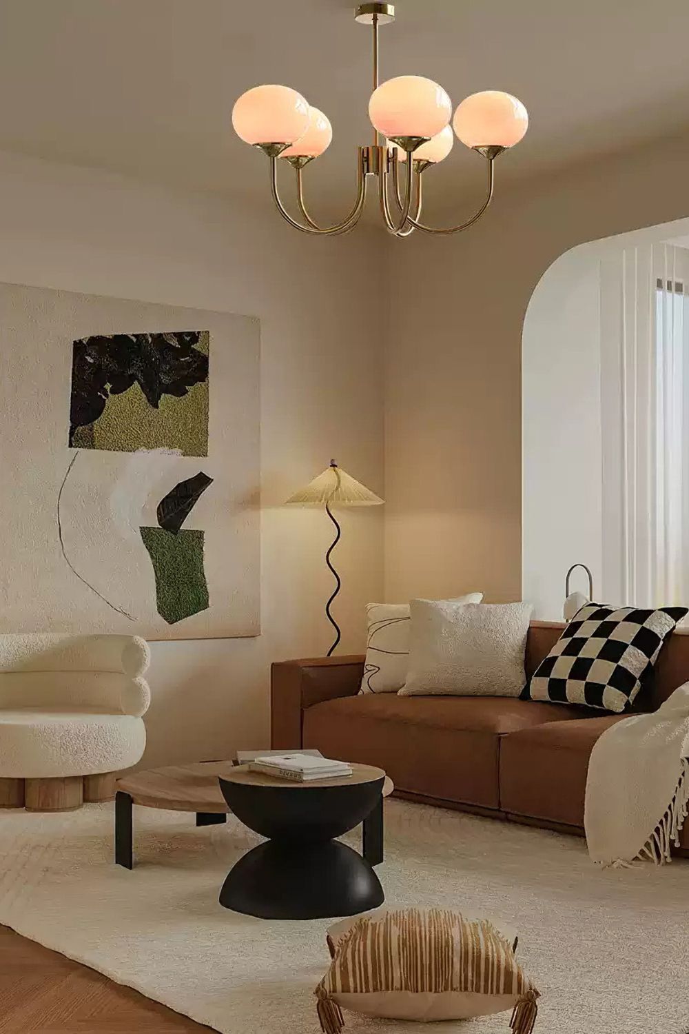 Bubble Glass Marshmallow Chandelier - view 38 | everlamps