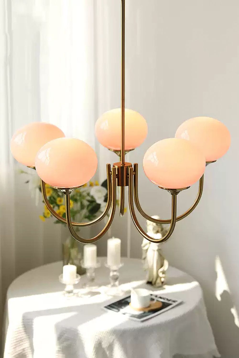 Bubble Glass Marshmallow Chandelier - view 6 | everlamps