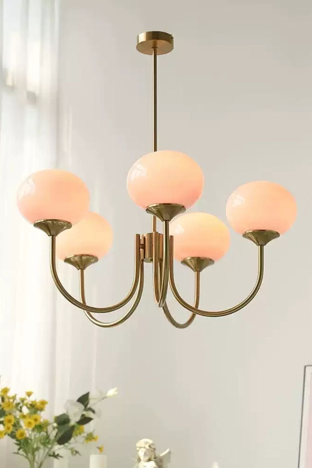 Bubble Glass Marshmallow Chandelier - view 40 | everlamps