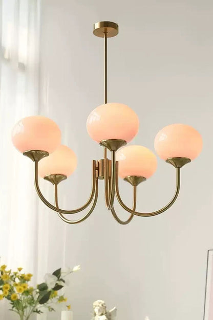 Bubble Glass Marshmallow Chandelier - view 40 | everlamps