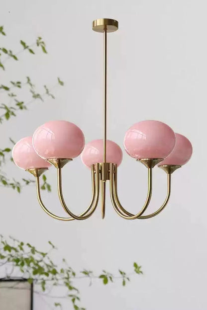 Bubble Glass Marshmallow Chandelier - view 2 | everlamps