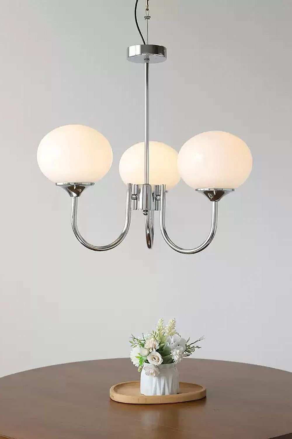 Bubble Glass Marshmallow Chandelier - view 9 | everlamps
