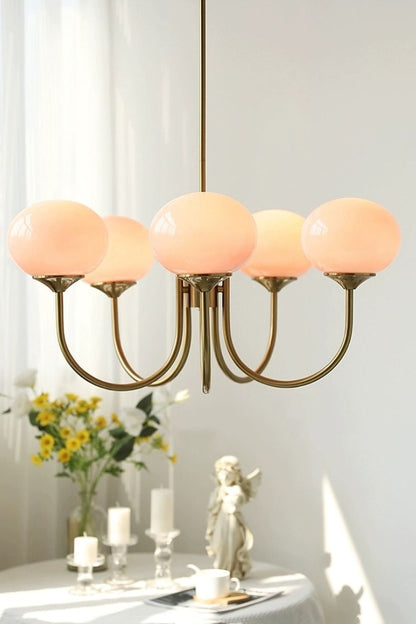 Bubble Glass Marshmallow Chandelier - view 10 | everlamps