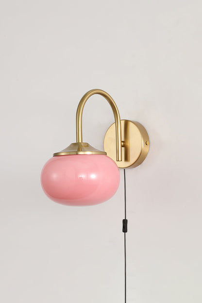 Bubble Glass Marshmallow Sconce Plug Version - view 11 | everlamps