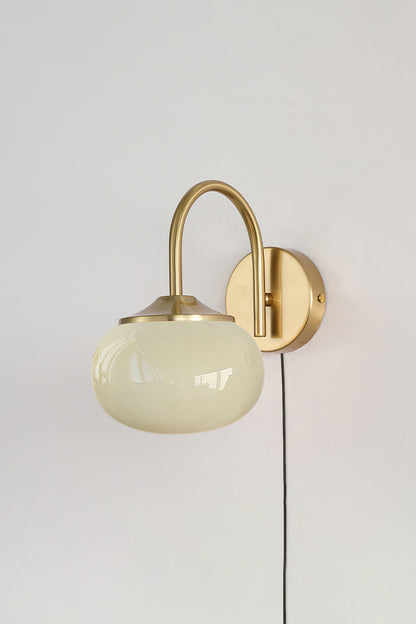 Bubble Glass Marshmallow Sconce Plug Version - view 13 | everlamps