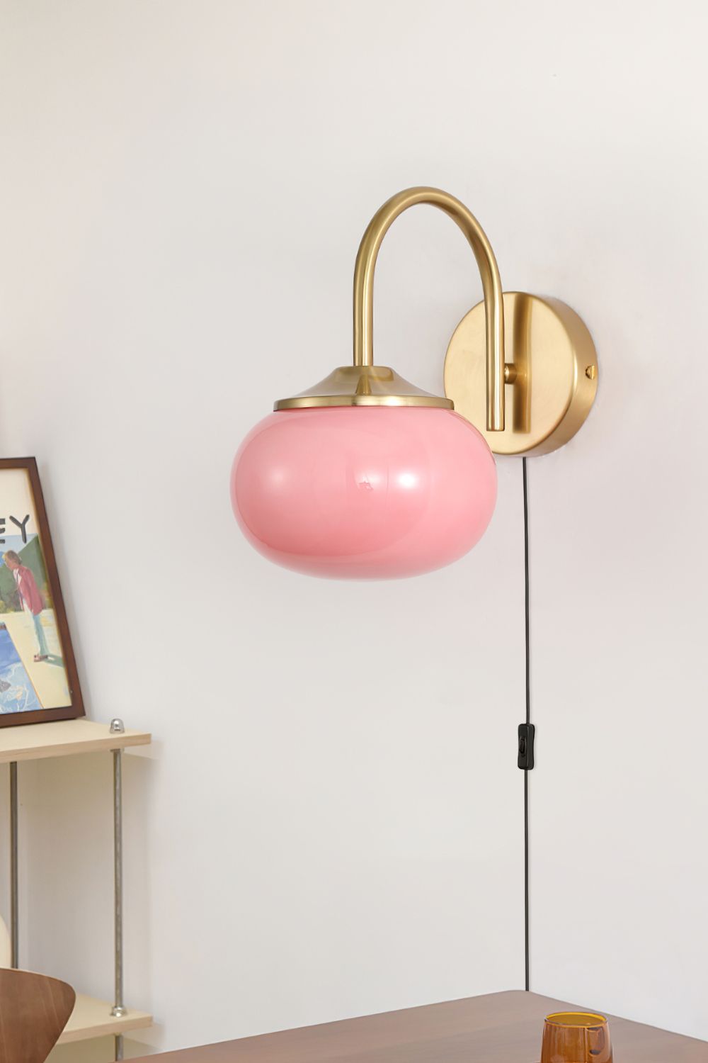 Bubble Glass Marshmallow Sconce Plug Version - view 2 | everlamps