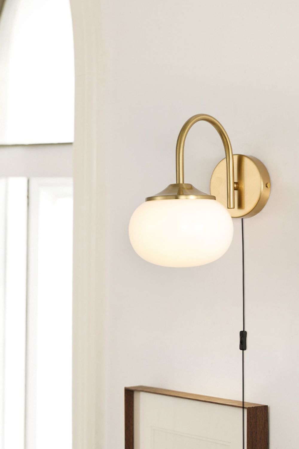 Bubble Glass Marshmallow Sconce Plug Version - view 5 | everlamps