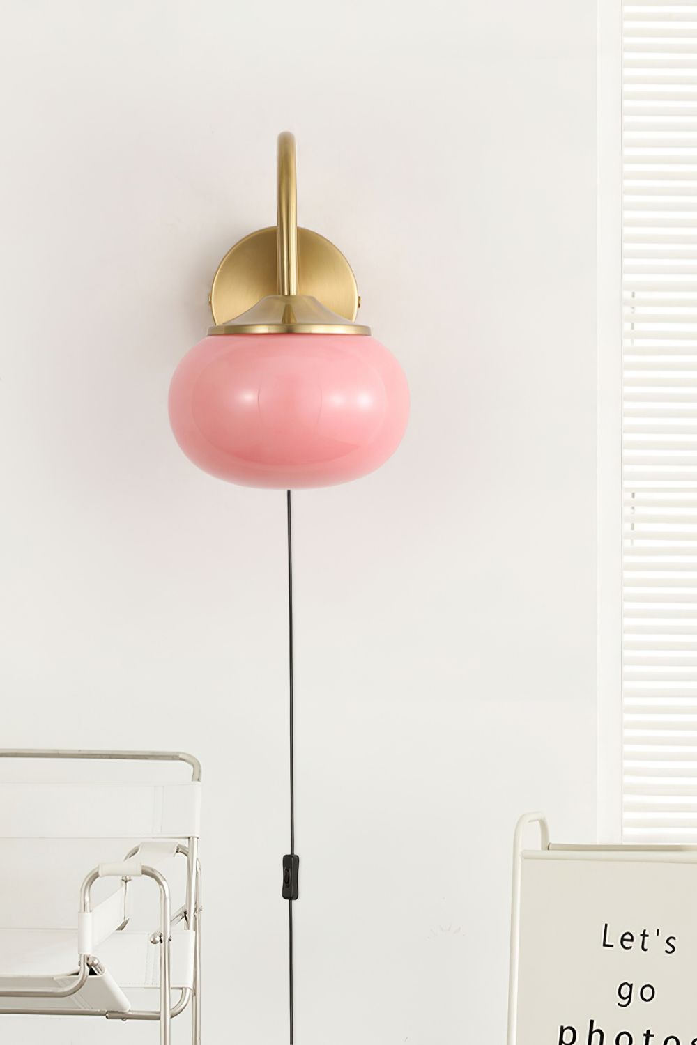 Bubble Glass Marshmallow Sconce Plug Version - view 8 | everlamps