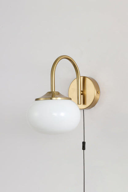 Bubble Glass Marshmallow Sconce Plug Version - view 9 | everlamps