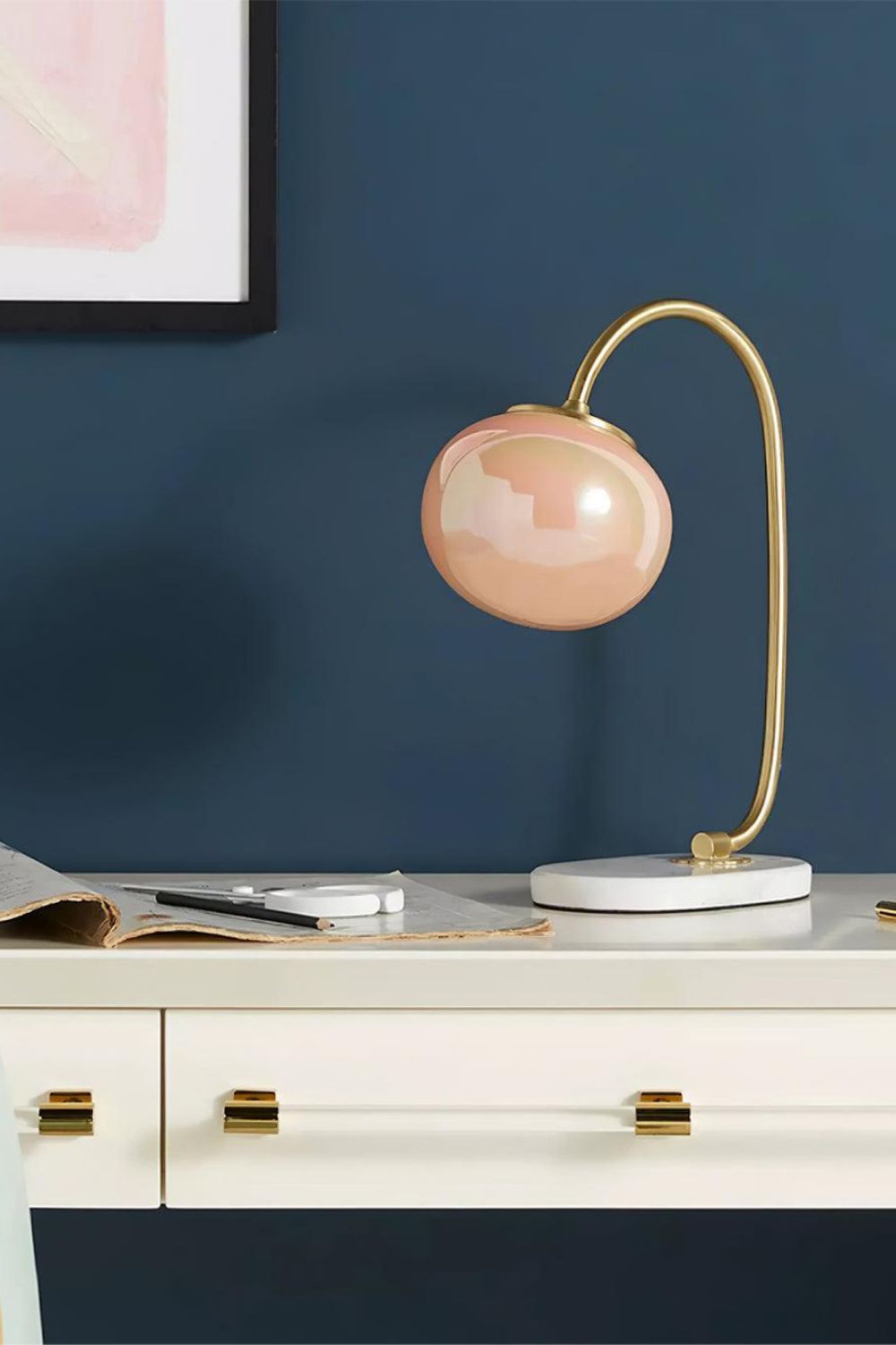 Bubble Glass Marshmallow Table Lamp - view 11 | everlamps