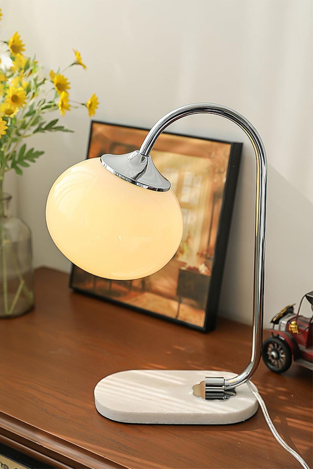 Bubble Glass Marshmallow Table Lamp - view 16 | everlamps