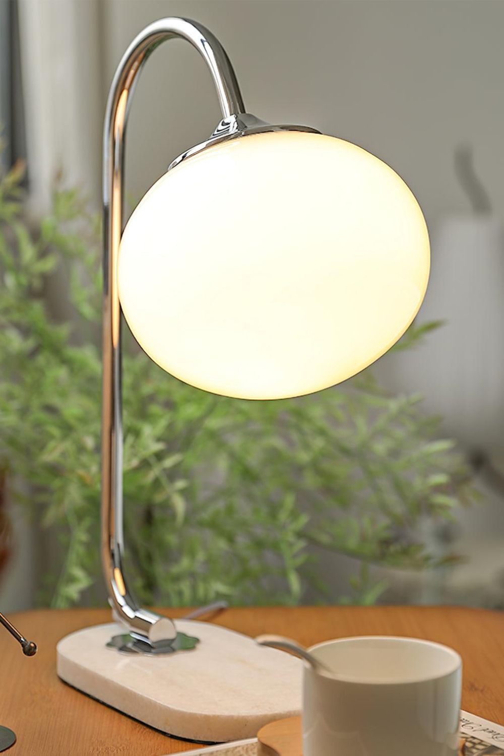 Bubble Glass Marshmallow Table Lamp - view 4 | everlamps
