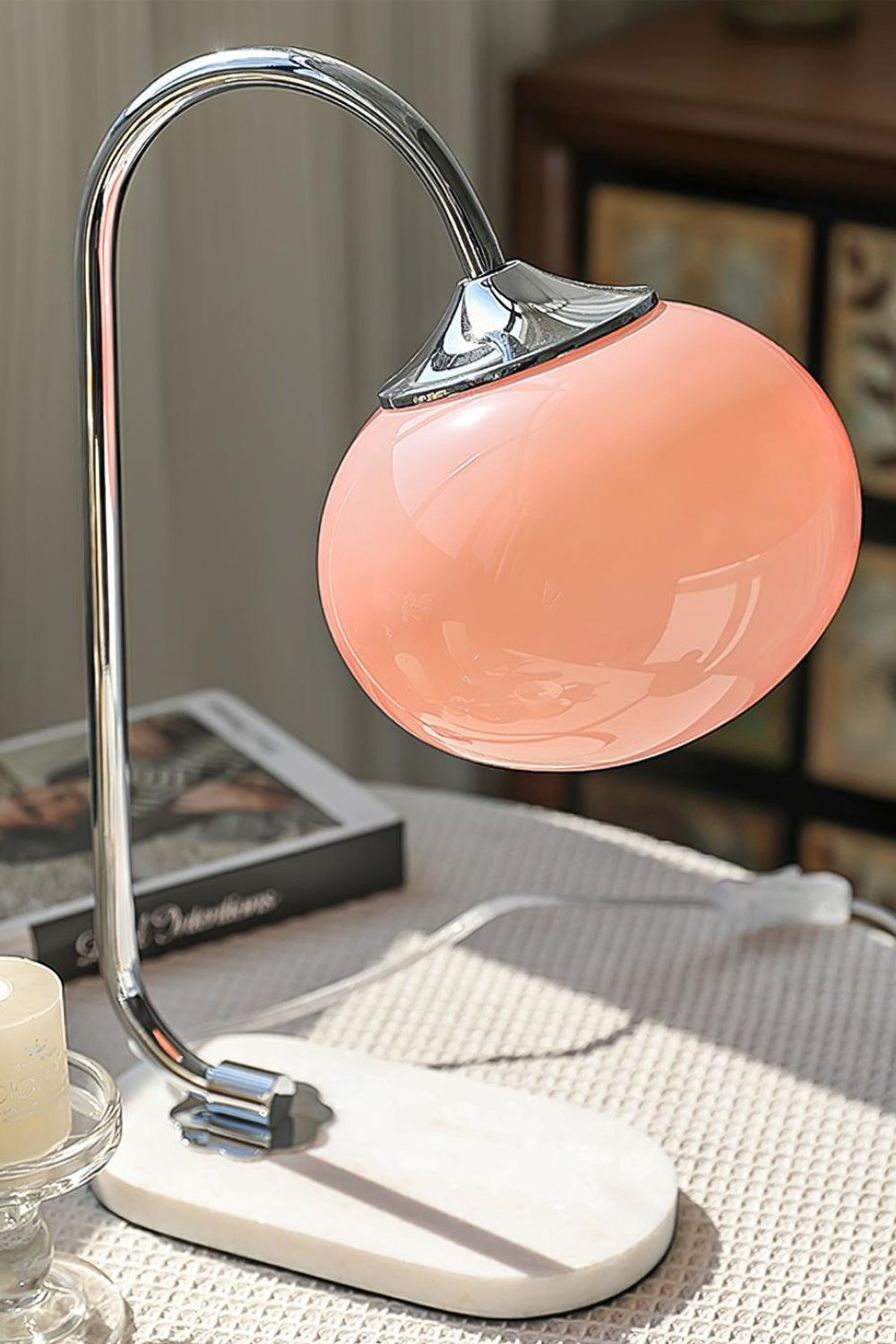 Bubble Glass Marshmallow Table Lamp - view 7 | everlamps
