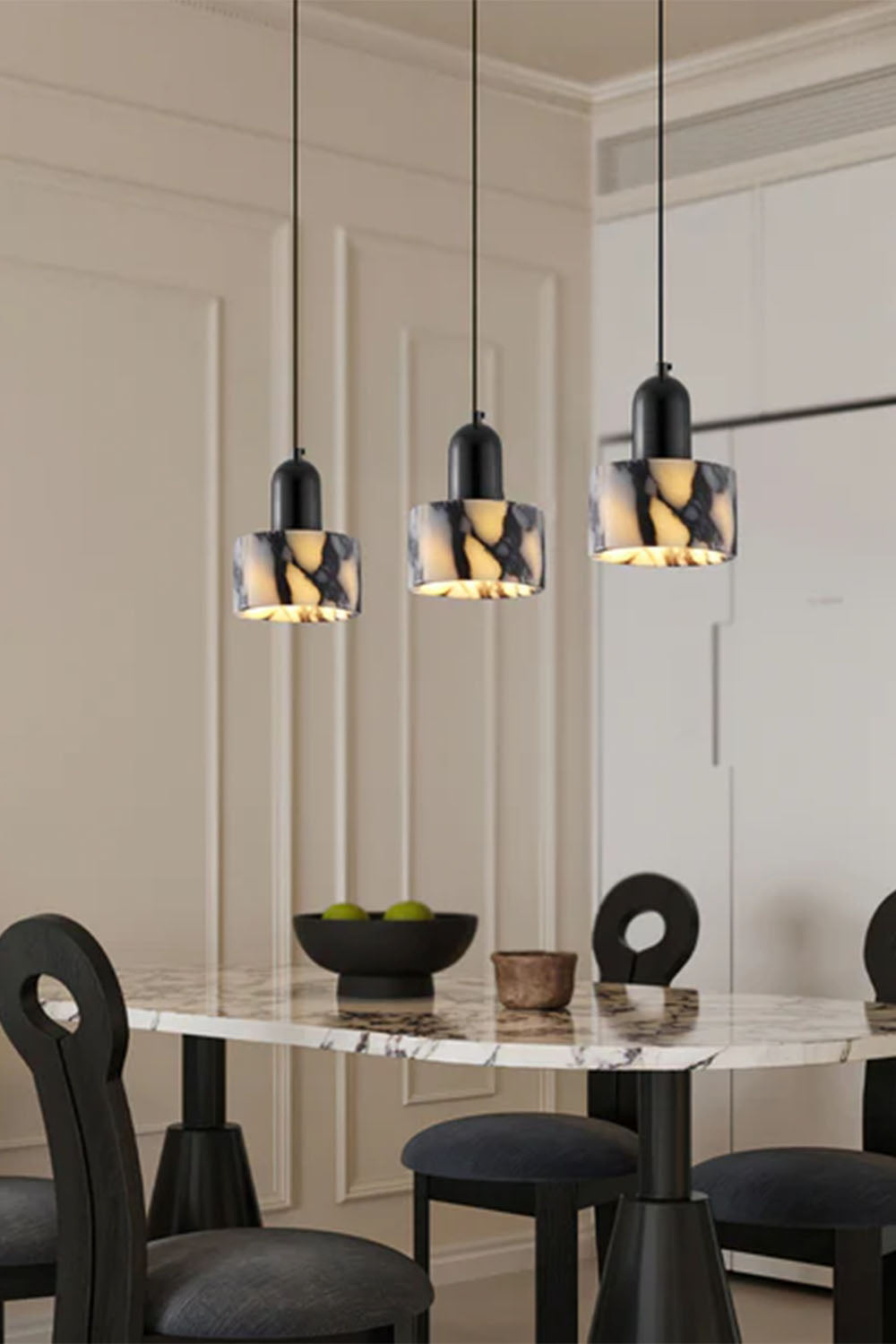Bulgari Luxury Stone Pendant Light - view 3 | everlamps