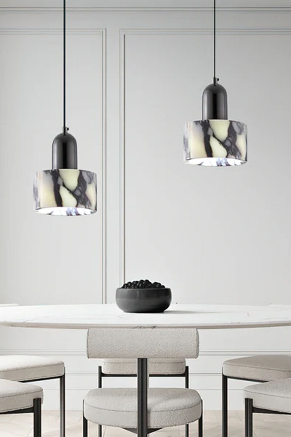 Bulgari Luxury Stone Pendant Light - view 6 | everlamps