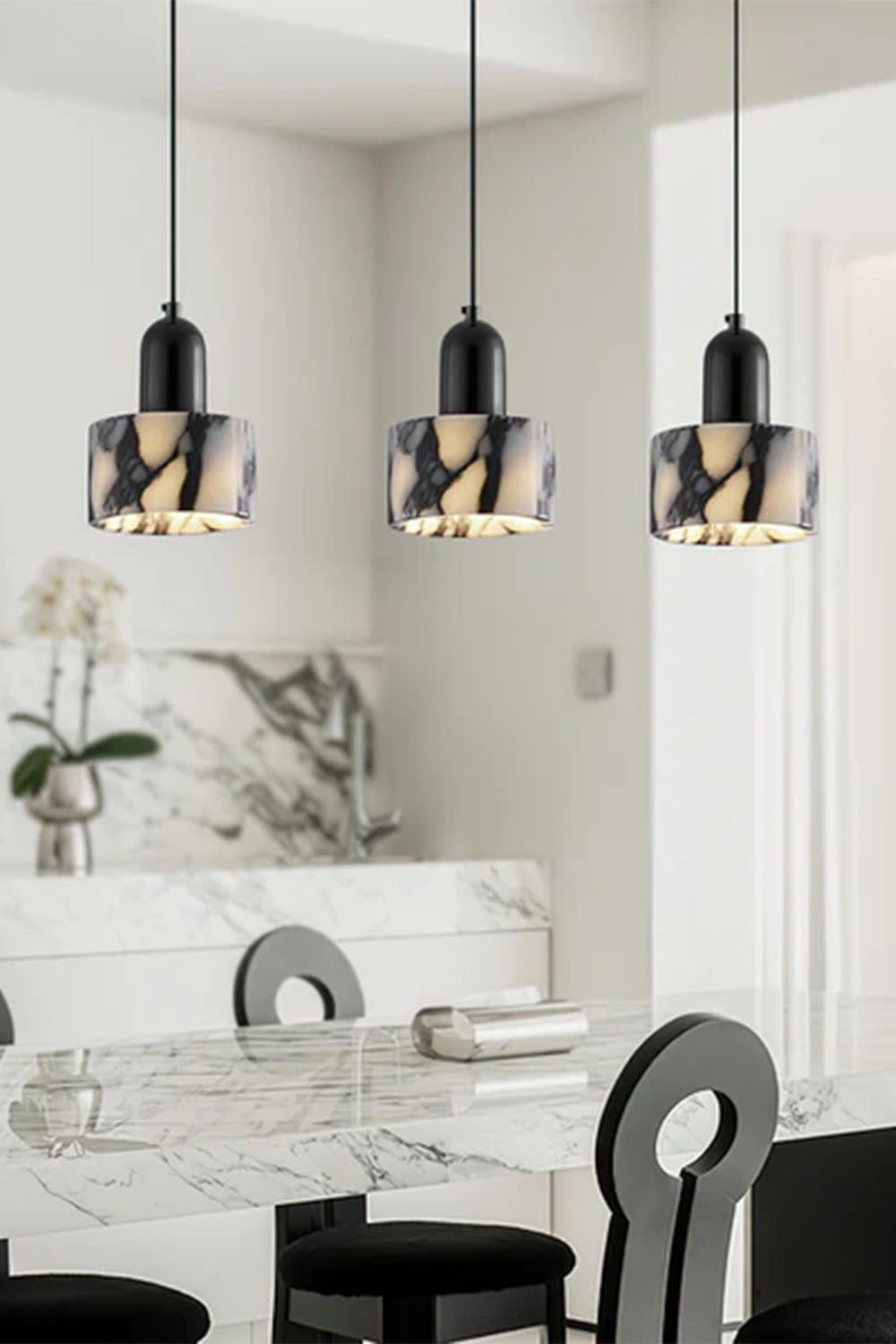 Bulgari Luxury Stone Pendant Light - view 7 | everlamps