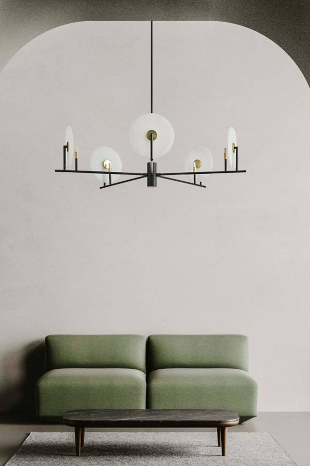 Callisto Marble Chandelier - view 10 | everlamps