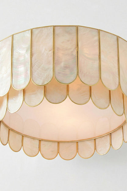 Ceiling Luxury Shell Ceiling Light | Shell detail | vexa lamps