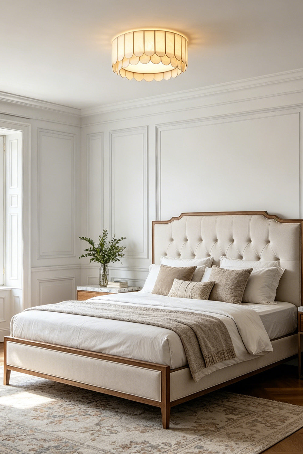Ceiling Luxury Shell Ceiling Light for Bedroom | vexa lamps