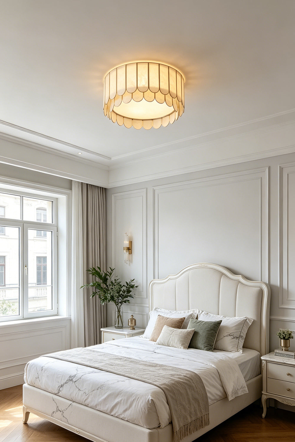 Ceiling Luxury Shell Ceiling Light for Bedroom | vexa lamps