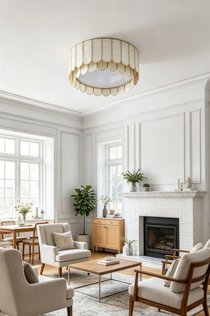 Ceiling Luxury Shell Ceiling Light for Living room | vexa lamps