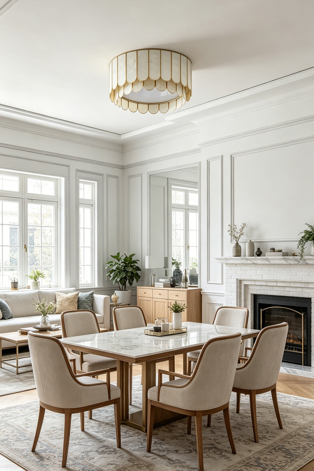 Ceiling Luxury Shell Ceiling Light for Living room | vexa lamps