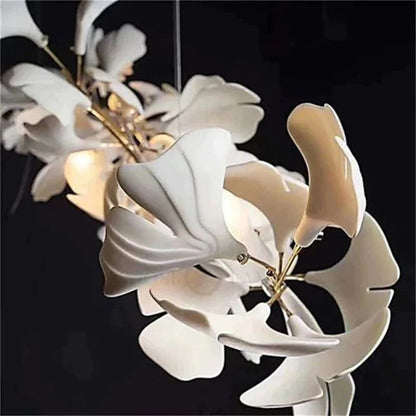 Eden Ginkgo Ceramic Luxury Branch Chandelier