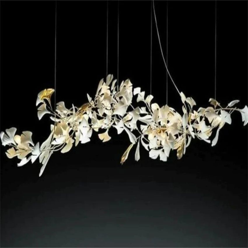 Eden Ginkgo Ceramic Luxury Branch Chandelier