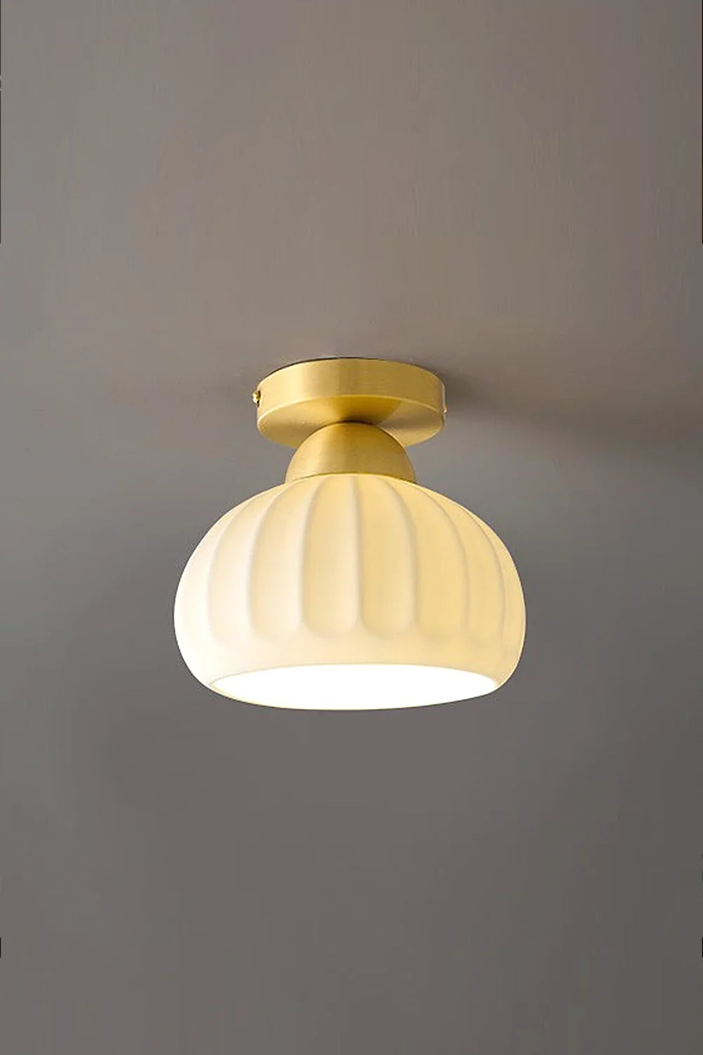 Ceramic Brass Ceiling Light - view 8 | everlamps
