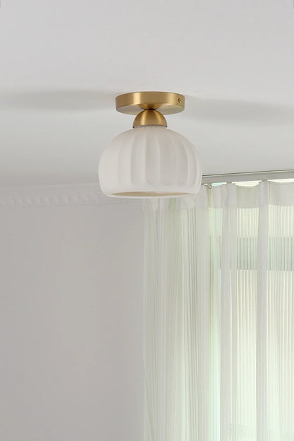 Ceramic Brass Ceiling Light - view 9 | everlamps