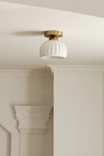 Ceramic Brass Ceiling Light - view 10 | everlamps