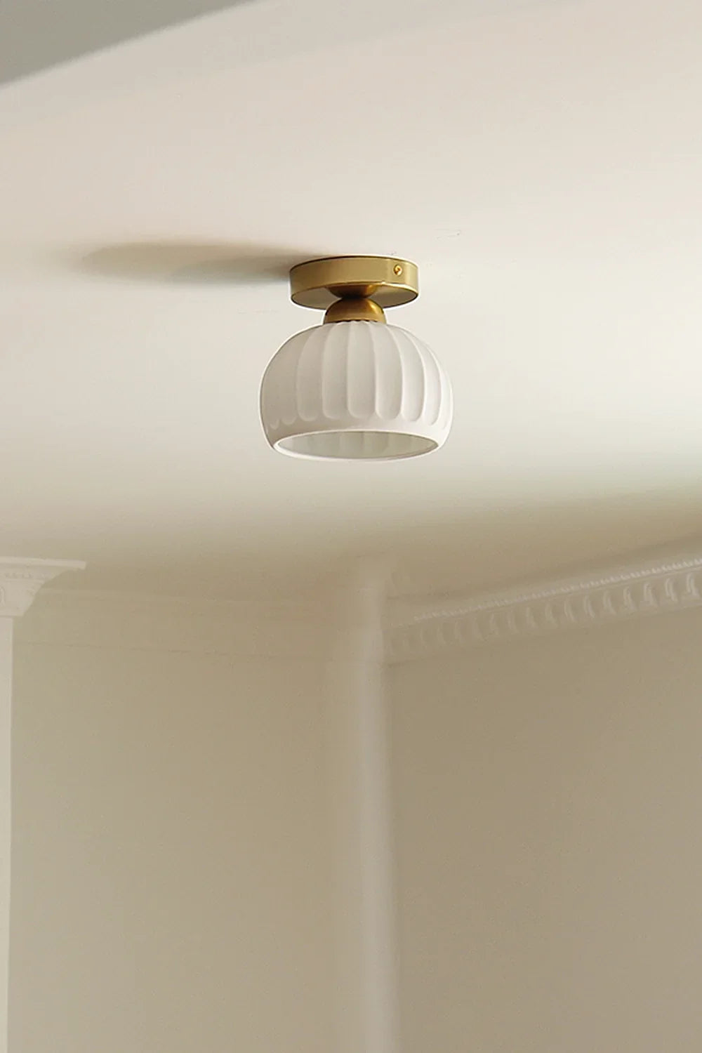 Ceramic Brass Ceiling Light - view 12 | everlamps
