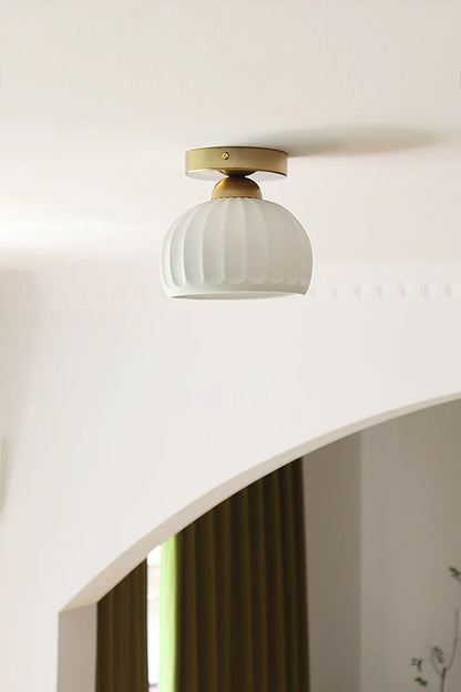 Ceramic Brass Ceiling Light - view 11 | everlamps
