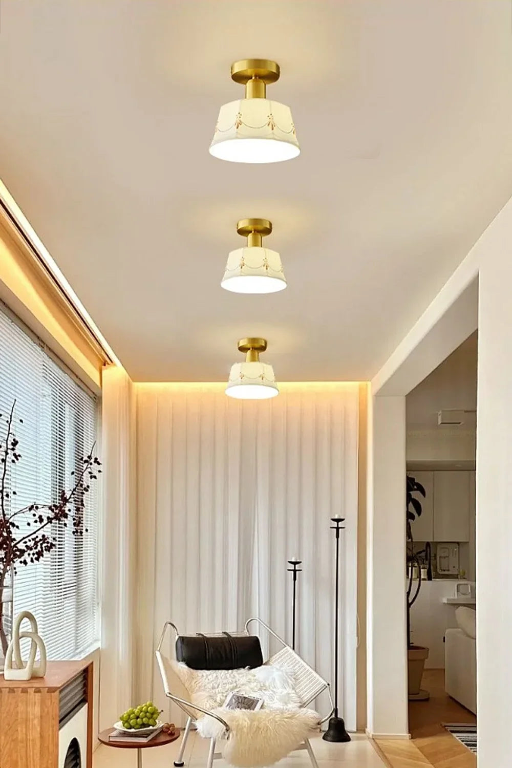 Ceramic Printed Ceiling Light - view 5 | everlamps